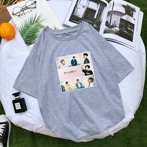 (Kpop) New Korean Bangtan Boys [Dynamite] Women's Casual Loose Vintage T-Shirt [Satisfaction Guaranteed]