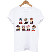 Load image into Gallery viewer, (Not Today) Women&#39;s Korean-Style Bangtan Boys Cartoon Image T-shirt  [Satisfaction Guaranteed]